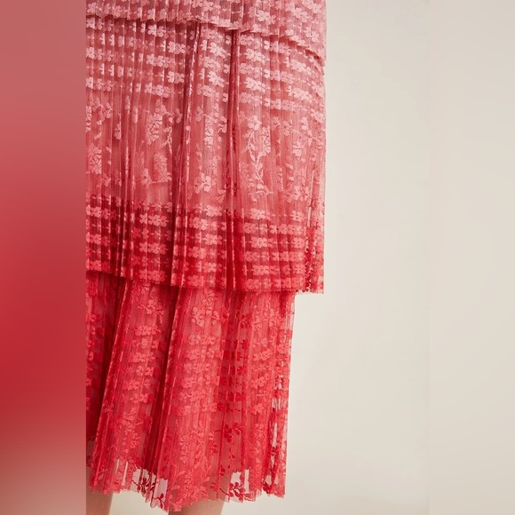 (K2) Anthropologie Brighton Tiered Lace Midi Skirt, Size 0 - Picture 15 of 15